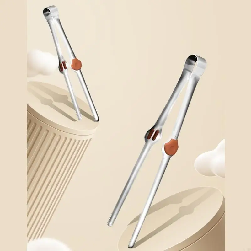 

Practical Kitchen Tongs for Baking Buffets Tong Stainless Steel Salad Bread Tong L5BE