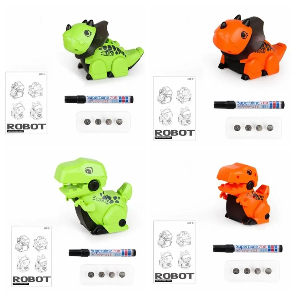 

Electric Walking Dinosaurs Figure Educational Tracking Trace Wind Up Dinosaur Robot Draw Any Line With Music
