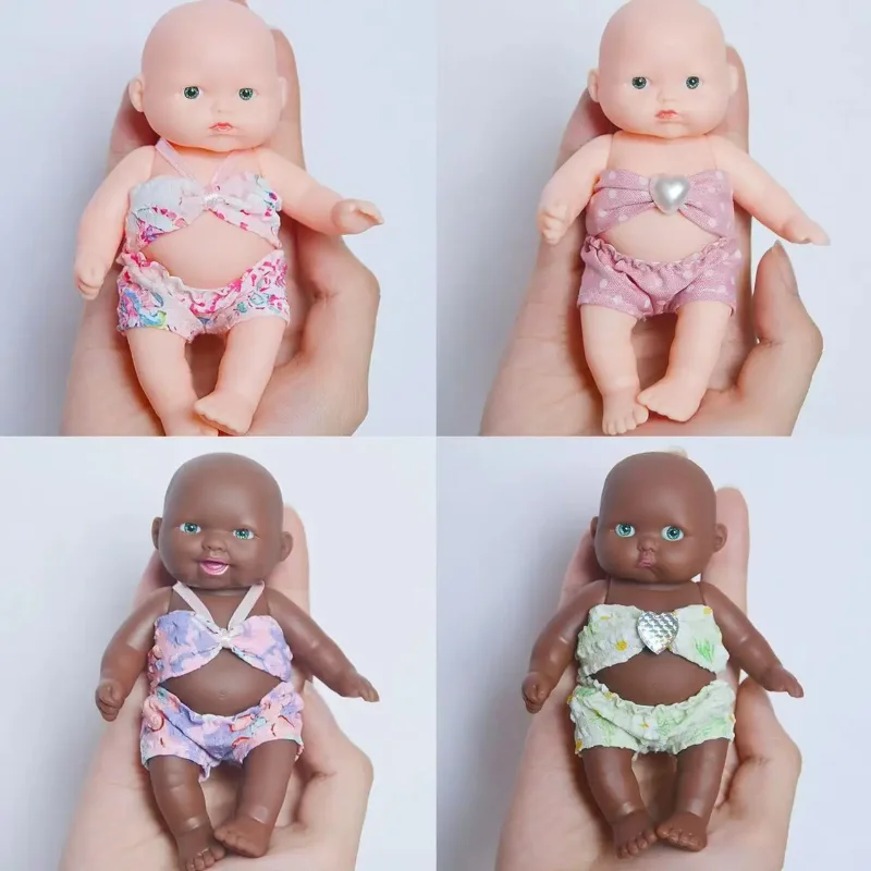 10-12cm Palm doll Reborn Dolls Korean swimsuit shorts ins style doll Doll with Clothes Palm Munecas Dolls for Girls Toys Gifts