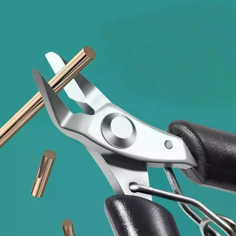 1Pcs Stainless Steel Electronic Cutting Pliers  Blade Labor Saving Spring For DIY Craft Jewelry Electronics Repair