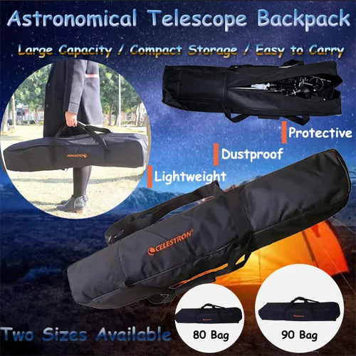 Bolsa de transporte protectora Universal para telescopio, bolso de hombro de almacenamiento portátil, mochila para telescopio astronómico