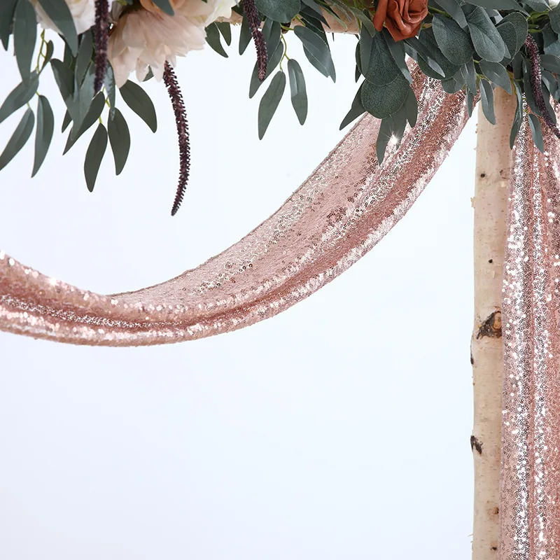 Sequin Valance Arch Decoration 30*550cm Wedding Celebration Decoration Lawn Party Festival Stage Background