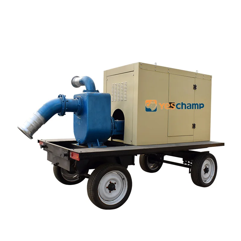 Flood Control Drought Drainage Self Priming Mobile Pump Truck