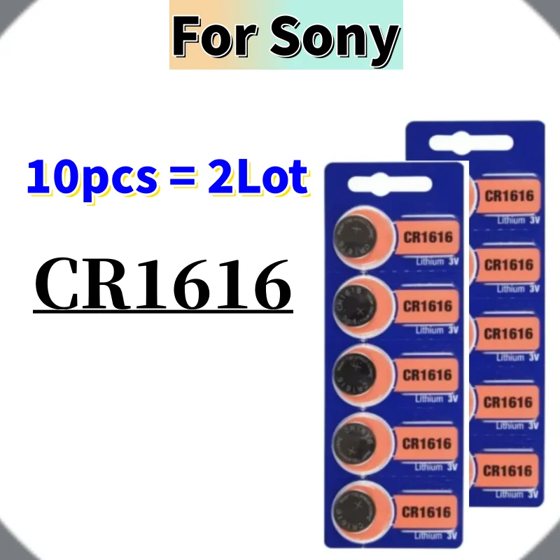 10pcs For SONY CR1616 CR 1616 Car Remote Control Watch Motherboard Scale Button Coin Cells