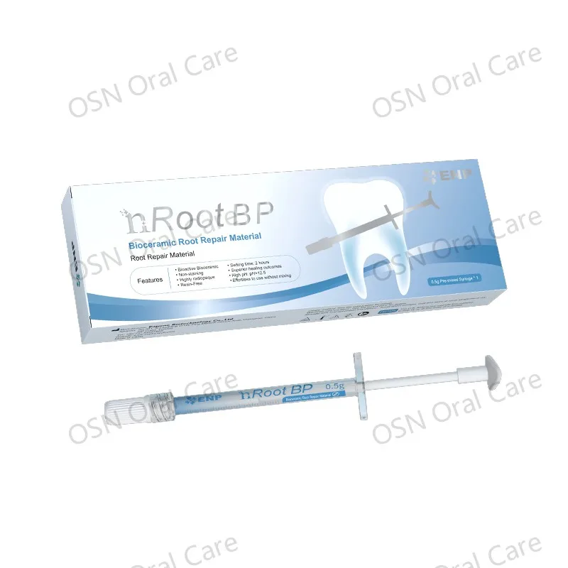 ENPUNUO nRoot BP Oral Antibacterial Paste 0.5g Pre-Mixed Bioceramic Root Canal Repair Dental Material