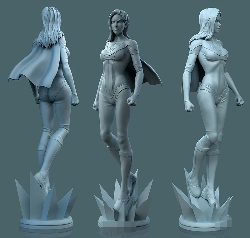 1/24 75mm 1/18 100mm Resin Model Kits Girl In Battle Unpainted No Color RW-800