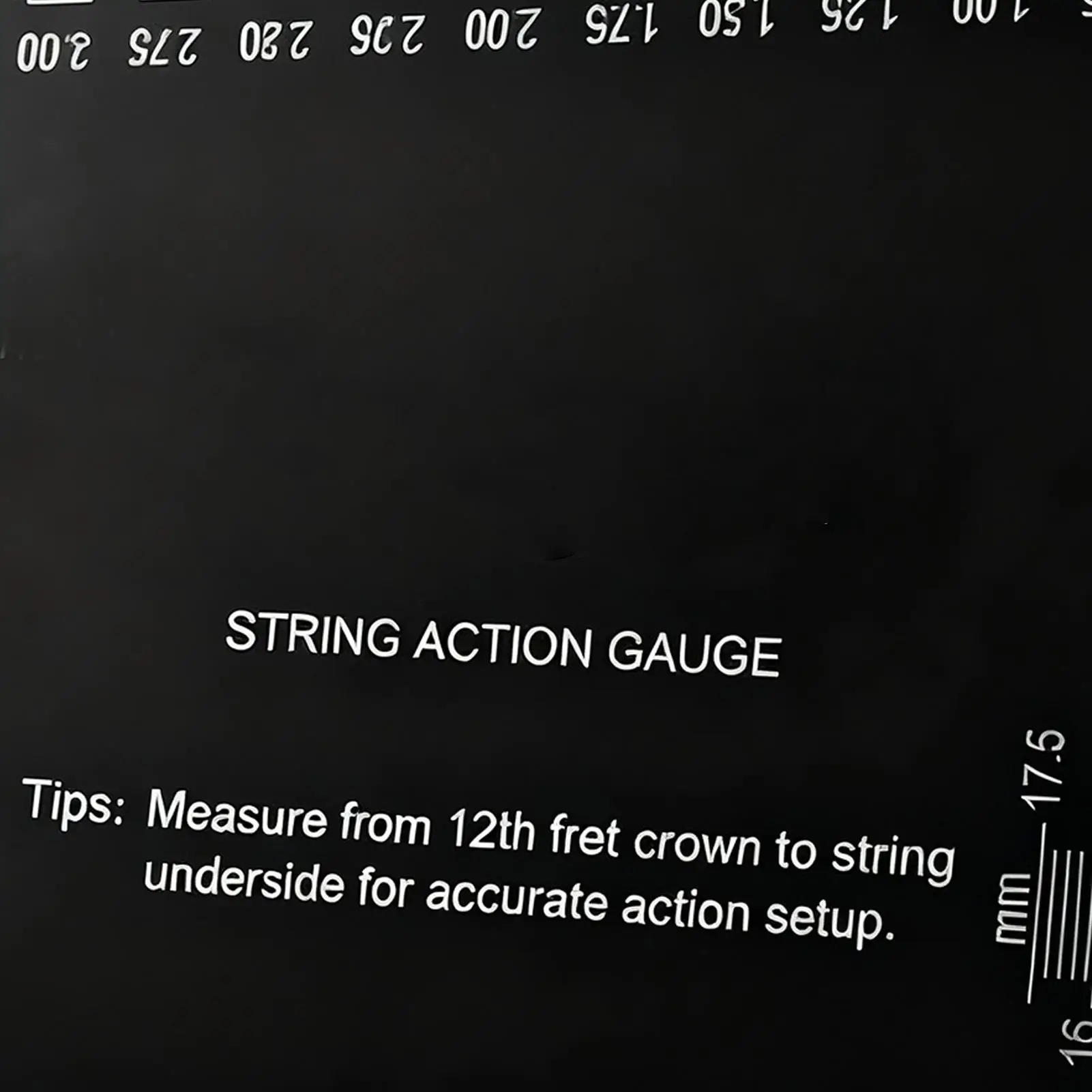 أداة قياس الارتفاع لسلسلة الجيتار أداة قياس دقيقة سريعة مع موازين متري وإمبراطورية أداة قياس الجيتار لجوز الرقبة الموسيقية