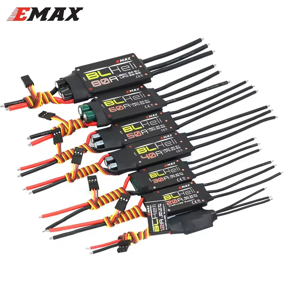 4 ピース/ロット Emax Blheli 12A 20A 30A 40A 50A 60A 80A 双方向ブラシレススピードコントローラ RC ESC RC Quadcopter 航空機用