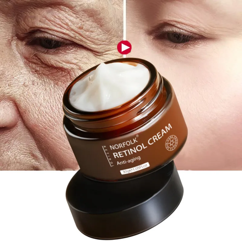 Retinol Moisturizing Cream Fade Wrinkle Firming Lifting Anti-Aging Whitening Cream Brightening Facial Skin Care Cream Cosmetics