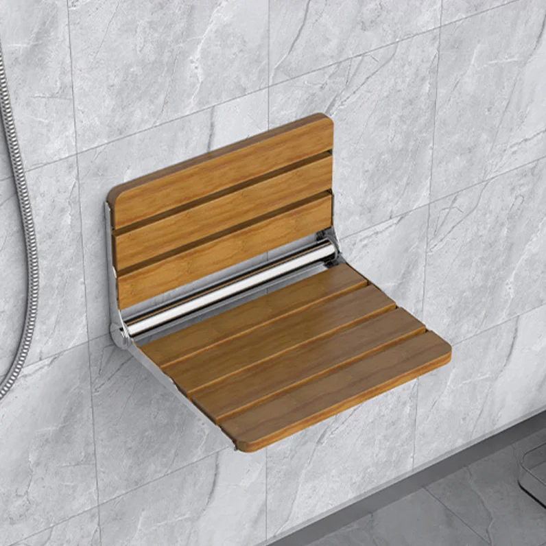 

Folding Bathroom Chair Wall Mounted Hidden Folding Chair Shower Stool Wooden Footstool Bathing Saving Space