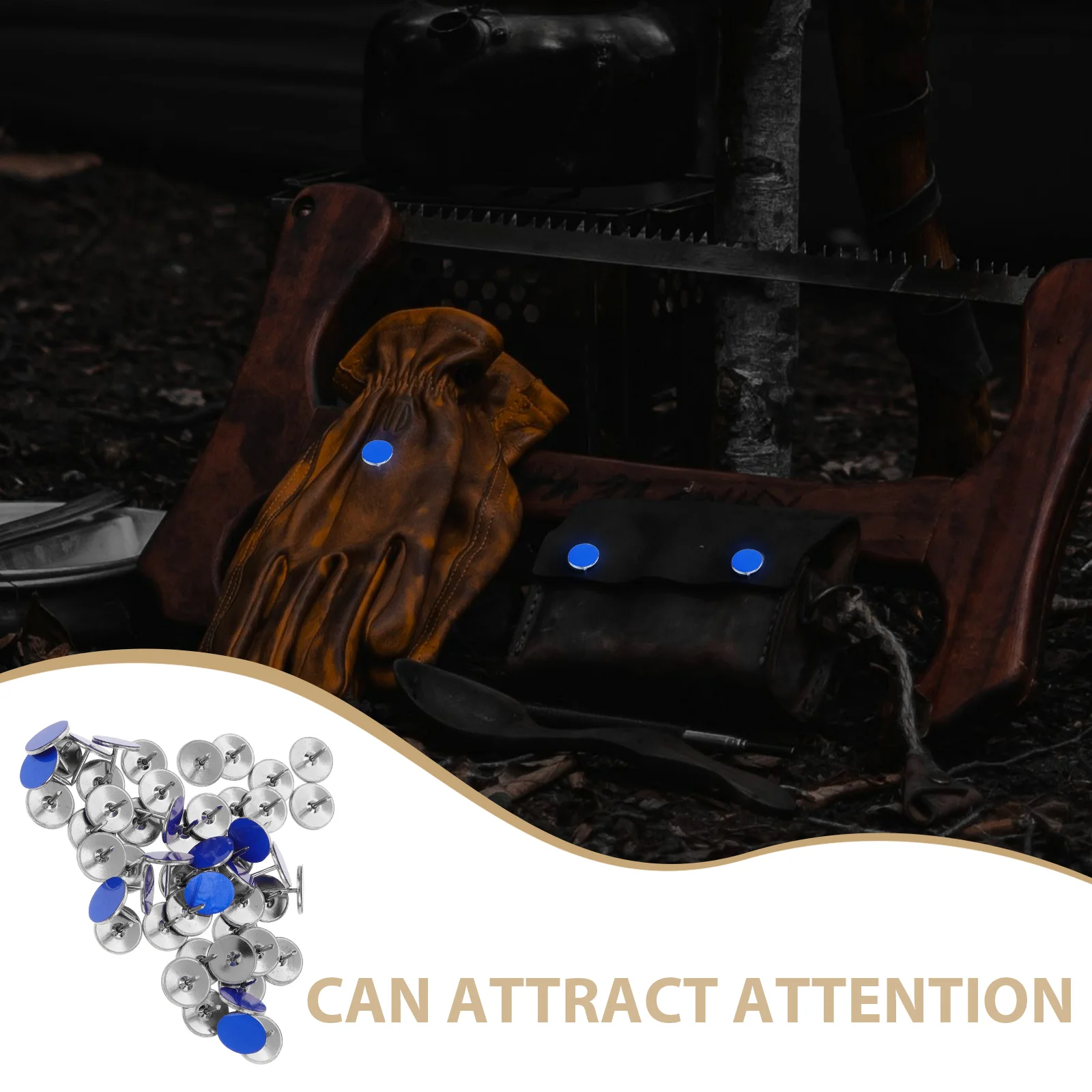 Reflector Tacks for Tree Stand Trail Marking Reflectors Reflective Pushpin Glow Sign