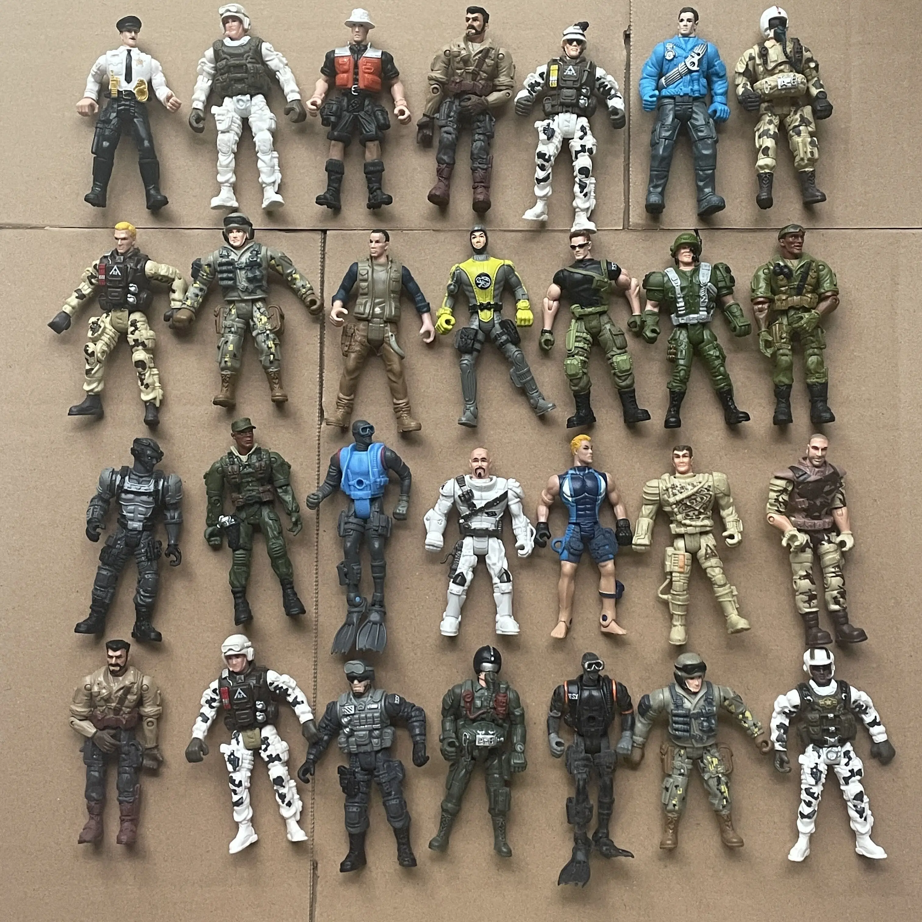 27style Can select  10cm soldier mode plastic action figure doll toy character Flexible figurines children kids collection toys