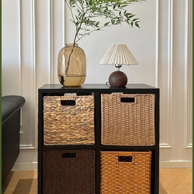 

ttice cabinets, Japanese-style simple eight-lattice cabinets, bedside children's low bookshelves, floor shelves