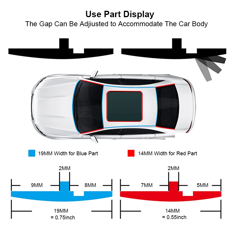 Car Rubber Seals Edge Sealing Strips 2m Auto Roof Windshield Car Rubber Sealant Protector Seal Strip Window Seals For Auto