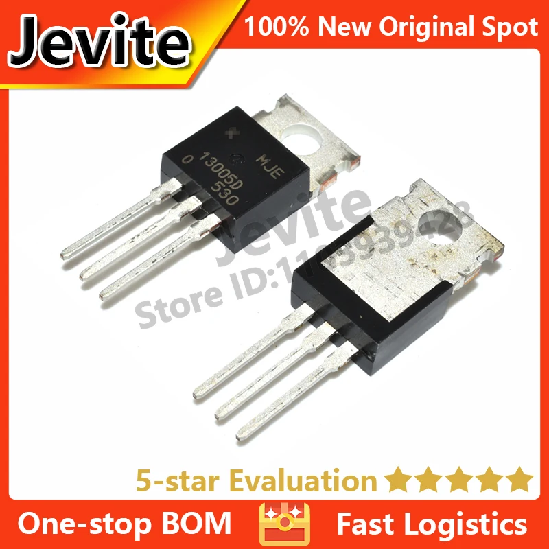 Jevite 100% New Original electronics Controller 10-50 units/lote MJE13005D MJE13005D-0-U/P  TO-220 transistor