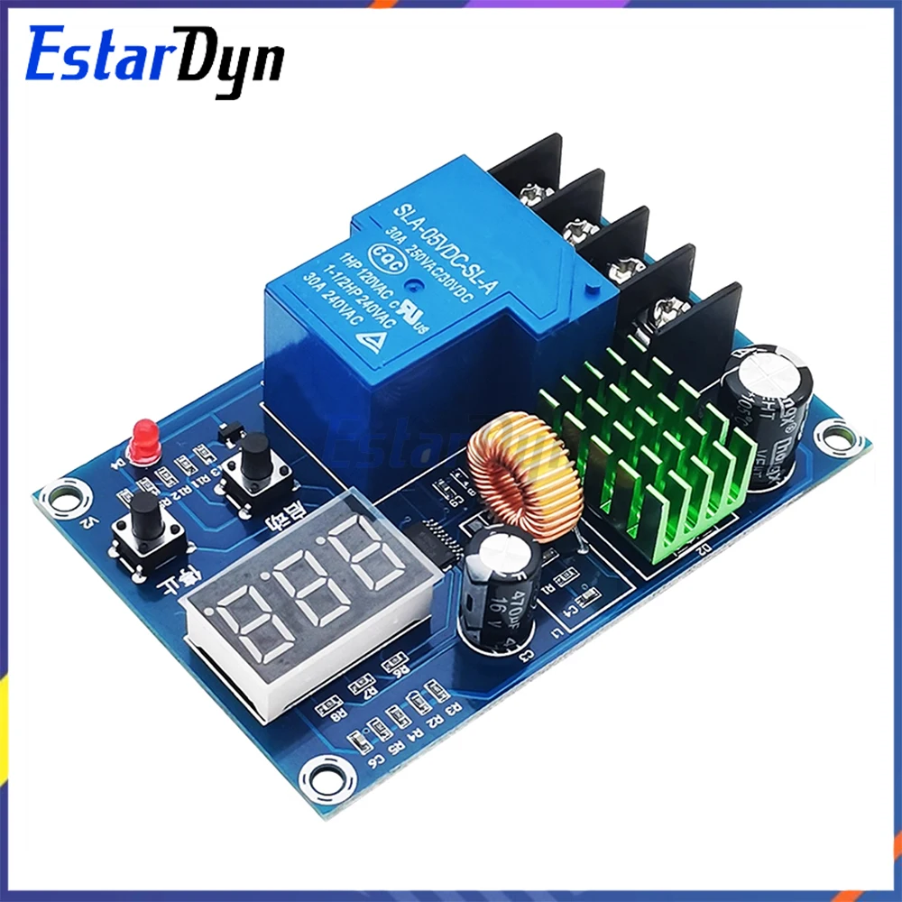 XH-M604 Batterieladegerät Steuermodul DC 6–60 V Lithium-Blei-Säure-Batterieschutzplatine mit Digitalanzeige