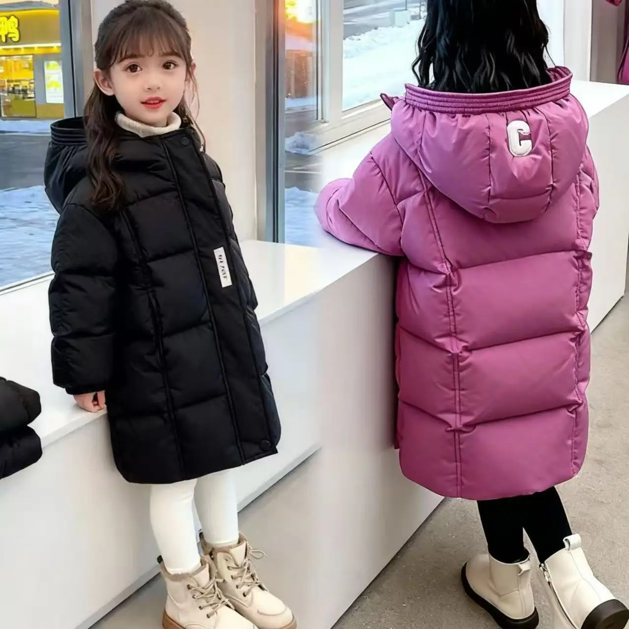 2026 New Korean-style Coat - Children's Fashionable Warm Cotton Coat - Boys And Girls' Autumn-Winter Coat With Parka Design