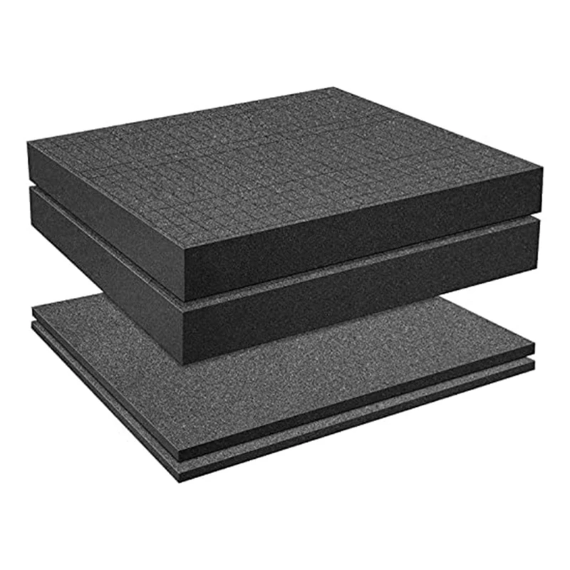 

Grid Foam Cube-Foam, 4 Pieces 300X300x50mm/4 Pieces 300X300x10mm, Tool Box Camera Case Foam, Case Insert,Tool