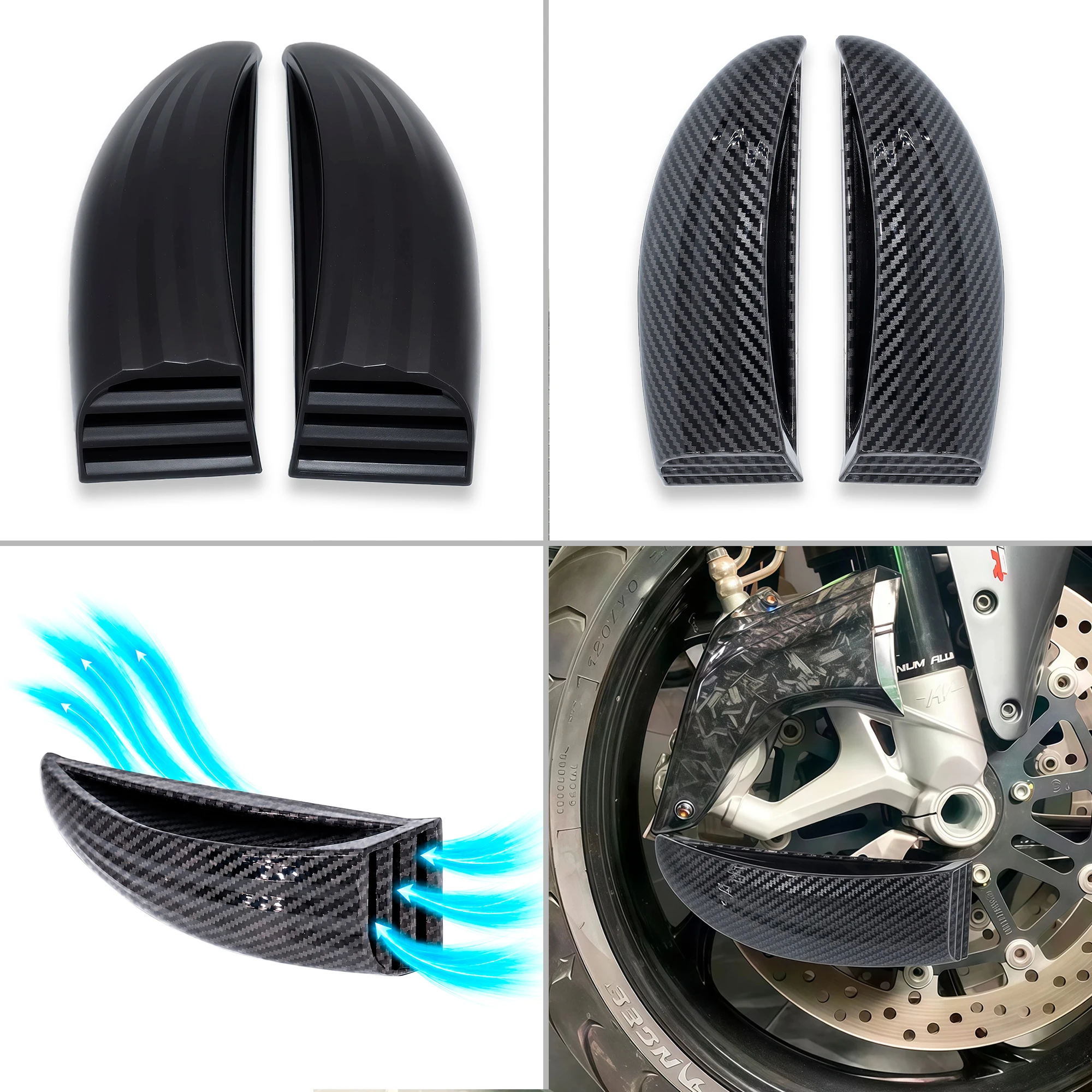 Brake Air Scoops For Ducati Hypermotard 939 950 SP Diavel Multistrada 1260 S 1260S Pikes Peak Motorcycle Accessories
