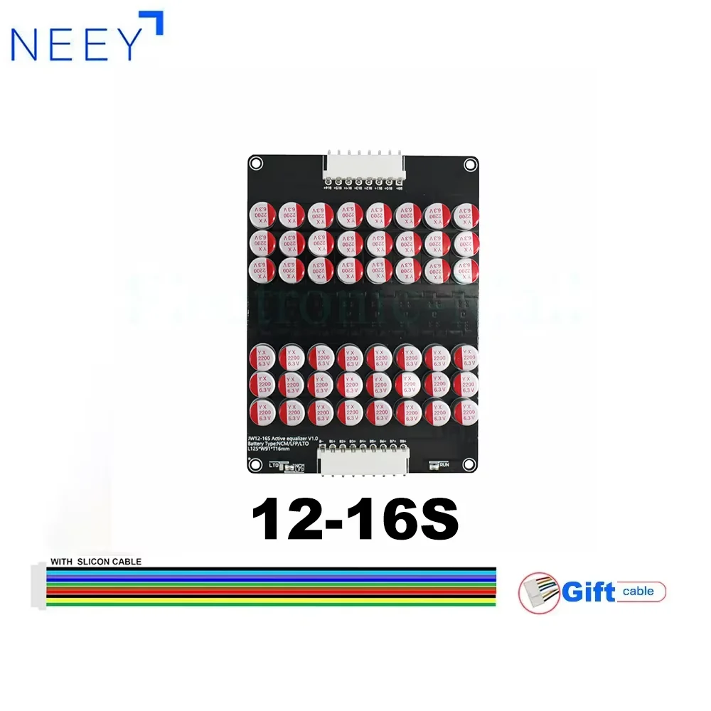 NEEY 5.5A Active Equalizer Balancer 12S 13S 14S 15S 16S For Lifepo4 Li-ion LTO Battery Energy Capacitor