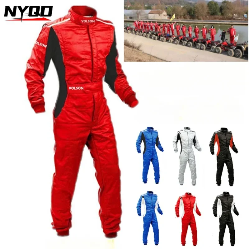 Adult Kart jumpsuit ATV suit off-road vehicle racing motorcycle track off-road waterproof karting suit logo motorcycle jacket