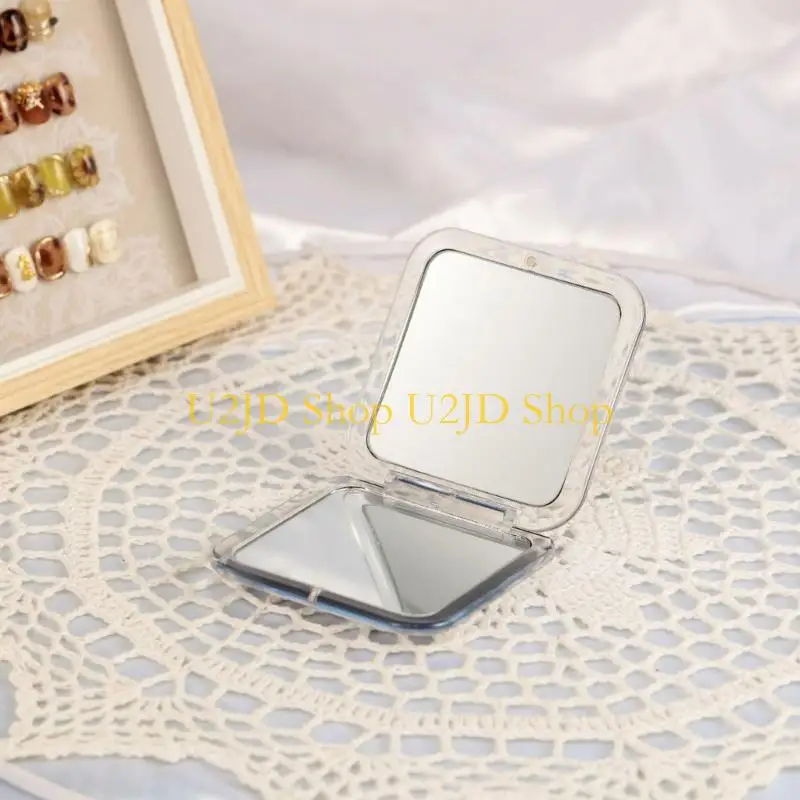 U2JD portátil espelho maquiagem portátil 15x ampliação para maquiadores e viajantes