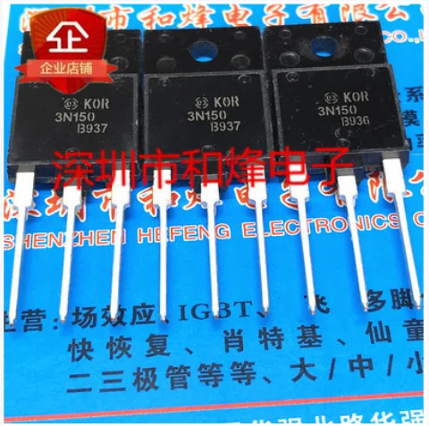 10PCS 20PCS 3N150 STFW3N150  TO-3PF 1500V 2.5A