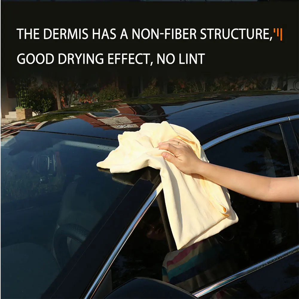 Natural Chamois Leather Car Washing Towels Super Absorbent Car home Window Glass Drying Cleaning Cloth Quick Dry car wash towel