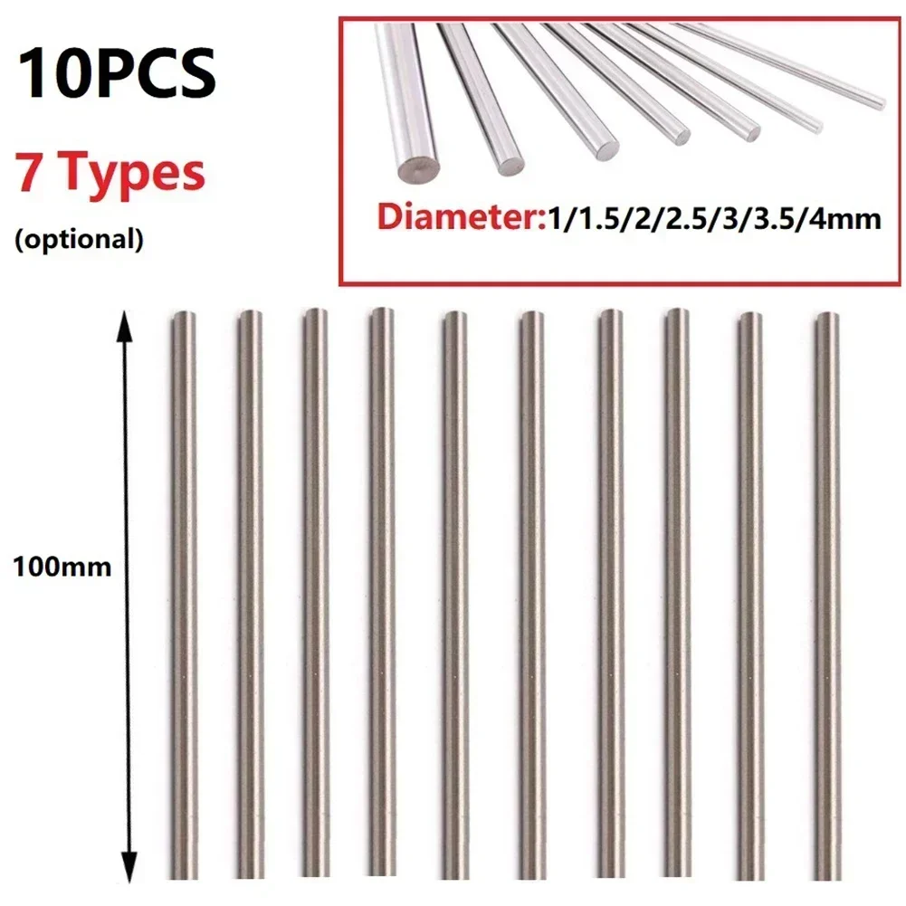 Straight Shank Metric 100mm Long HSS Rod Lathe Tool  Shaft Metric Round Rod Round Bar 3d Printer Parts  Power Tools Power Tools