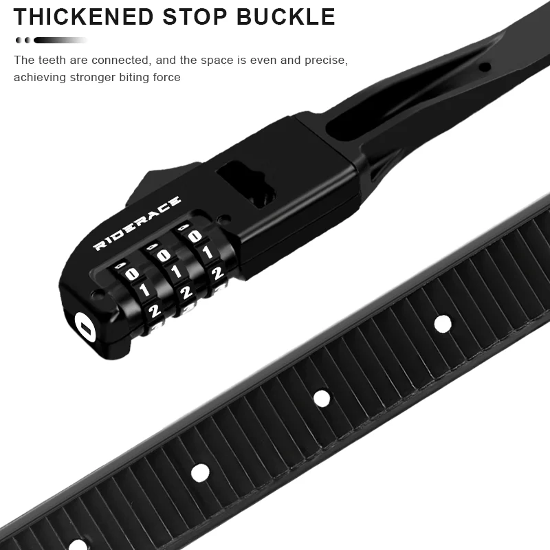 Rider ace 3-stelliges Passwort Tie Lock Mehrzweck Fahrrad Elektro roller Motorrad tragbare Anti-Diebstahl Fahrrad Helm Schloss schwarz