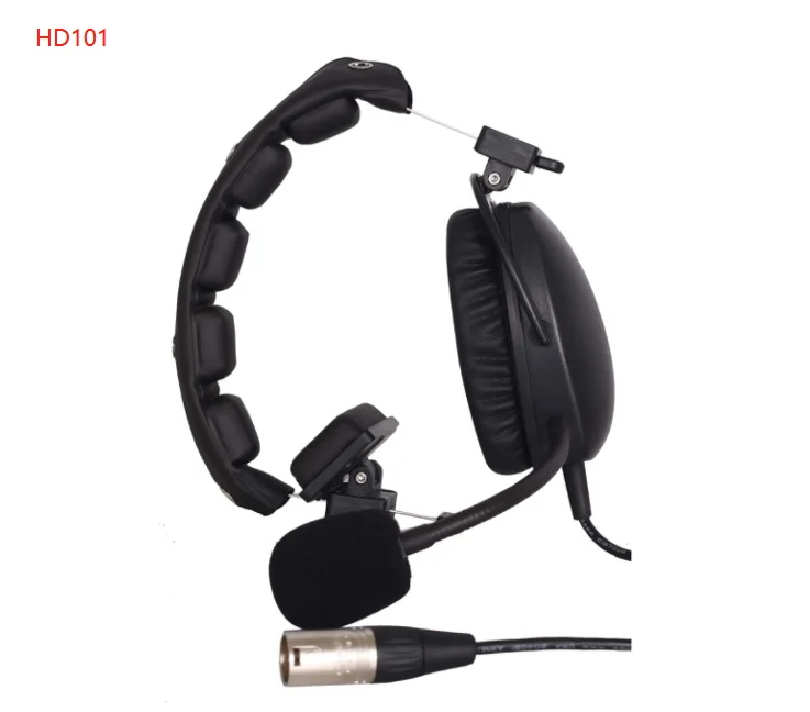 Imagem -05 - Headband Headconjunto com Microfone Headband Intercom Headset Conector Xlr Pinos 5pin Luz Telikou Ne11 Super Hd102 Hd101