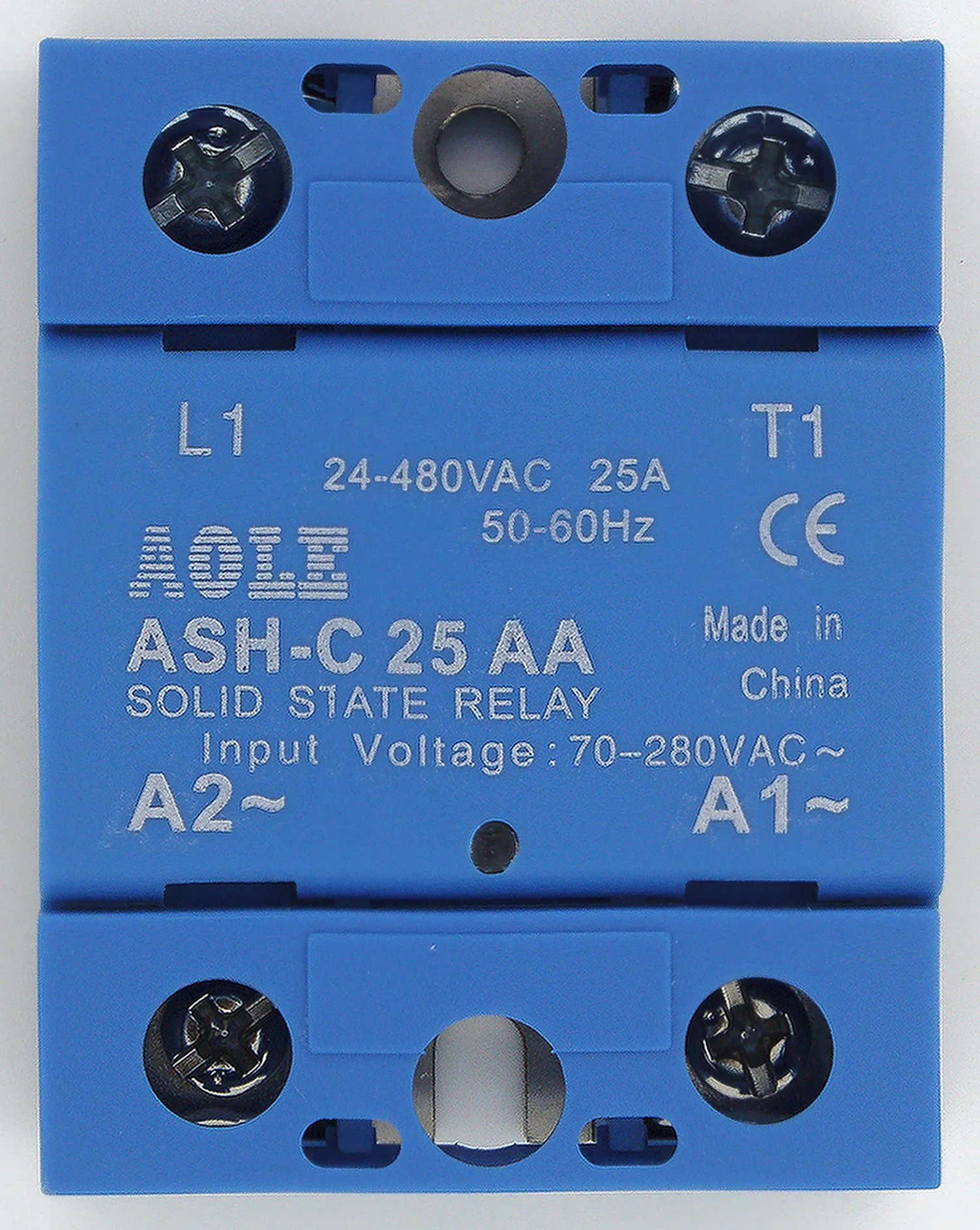 ASH-C-25AA single phase AC to AC 25A 24-480VAC solid state relay 25AA SSR