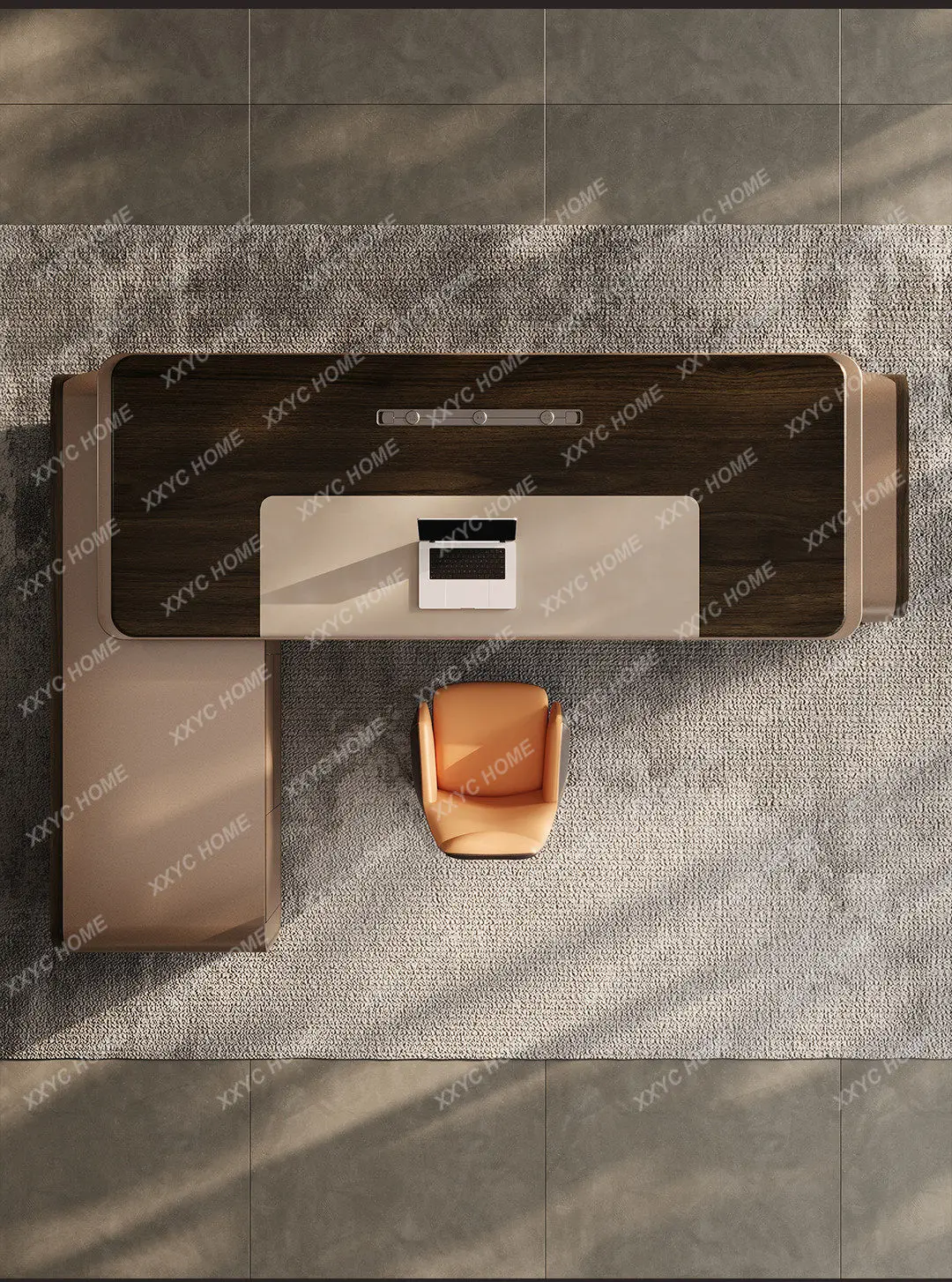 FFHigh-end boss table, desk, simple, modern light luxury, high-end sense, president, big class desk