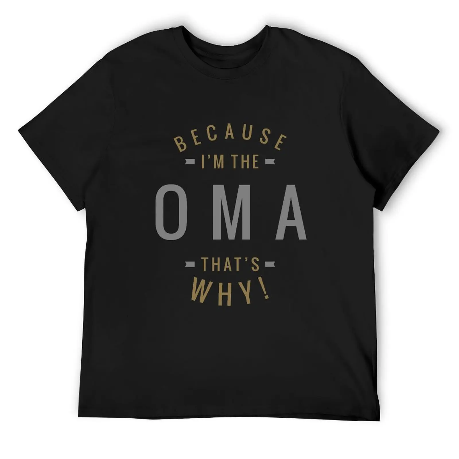 

Because I'm The Oma T-Shirt Personalized t-shirt croswit shirt man vintage clothes mens graphic t-shirts funny