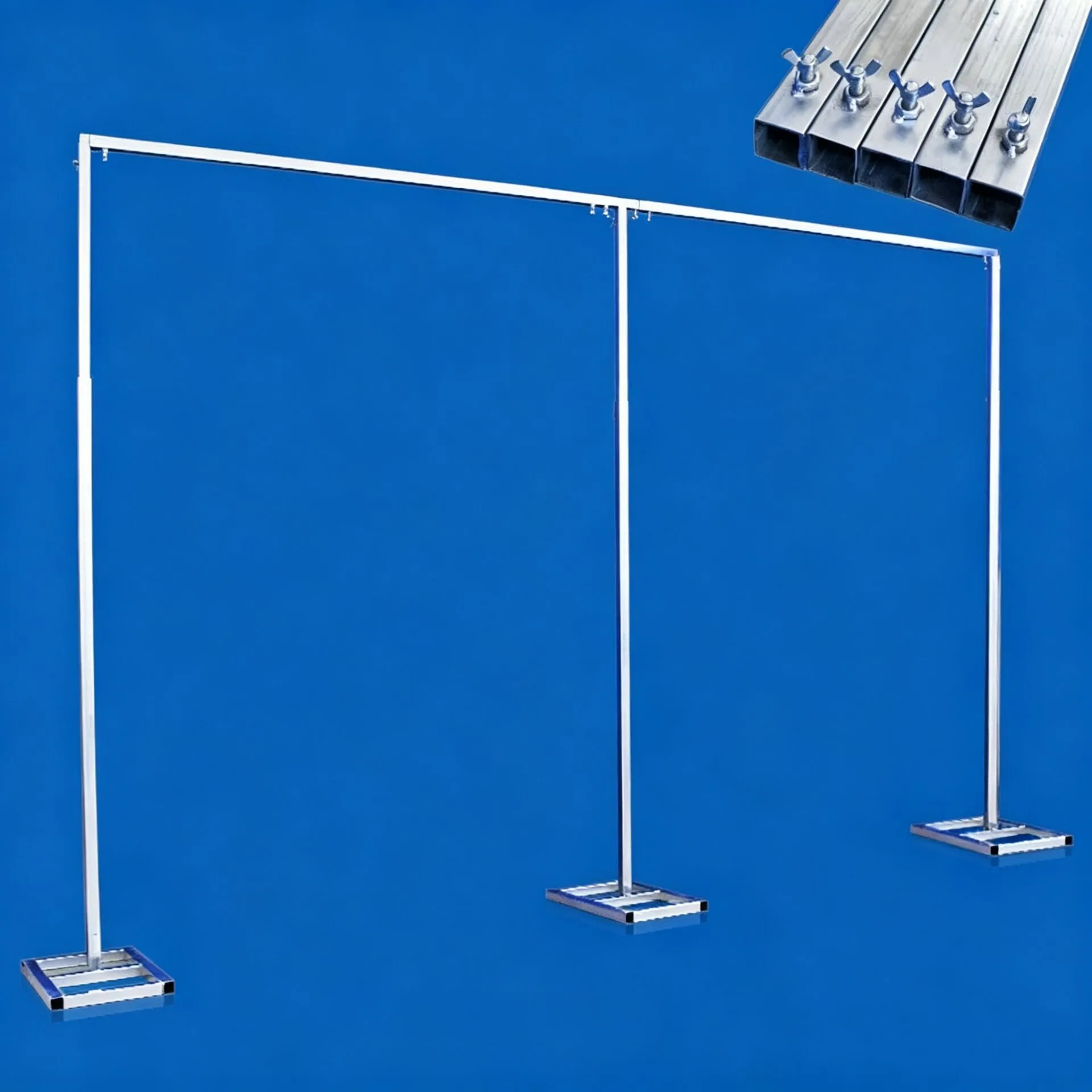 

3x6m/10x20ft Metal Wedding Arch Stand,Heavy Duty Photography Backdrop Curtain Frame Balloon Flower Decoration Rack Plant Support