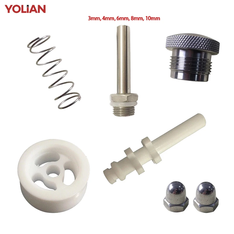 Set Parts of New 5-50ml A02/A03 Manual Paste/liquid Filling Machine Accessory Discharge Piston Screw Spring Parts