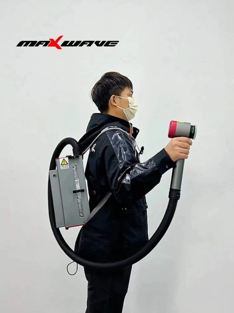 Лидер продаж, ручной лазер для удаления ржавчины, 50 Вт, 100 Вт, импульсная волоконная лазерная чистящая машина для рюкзака с сертификатом CE