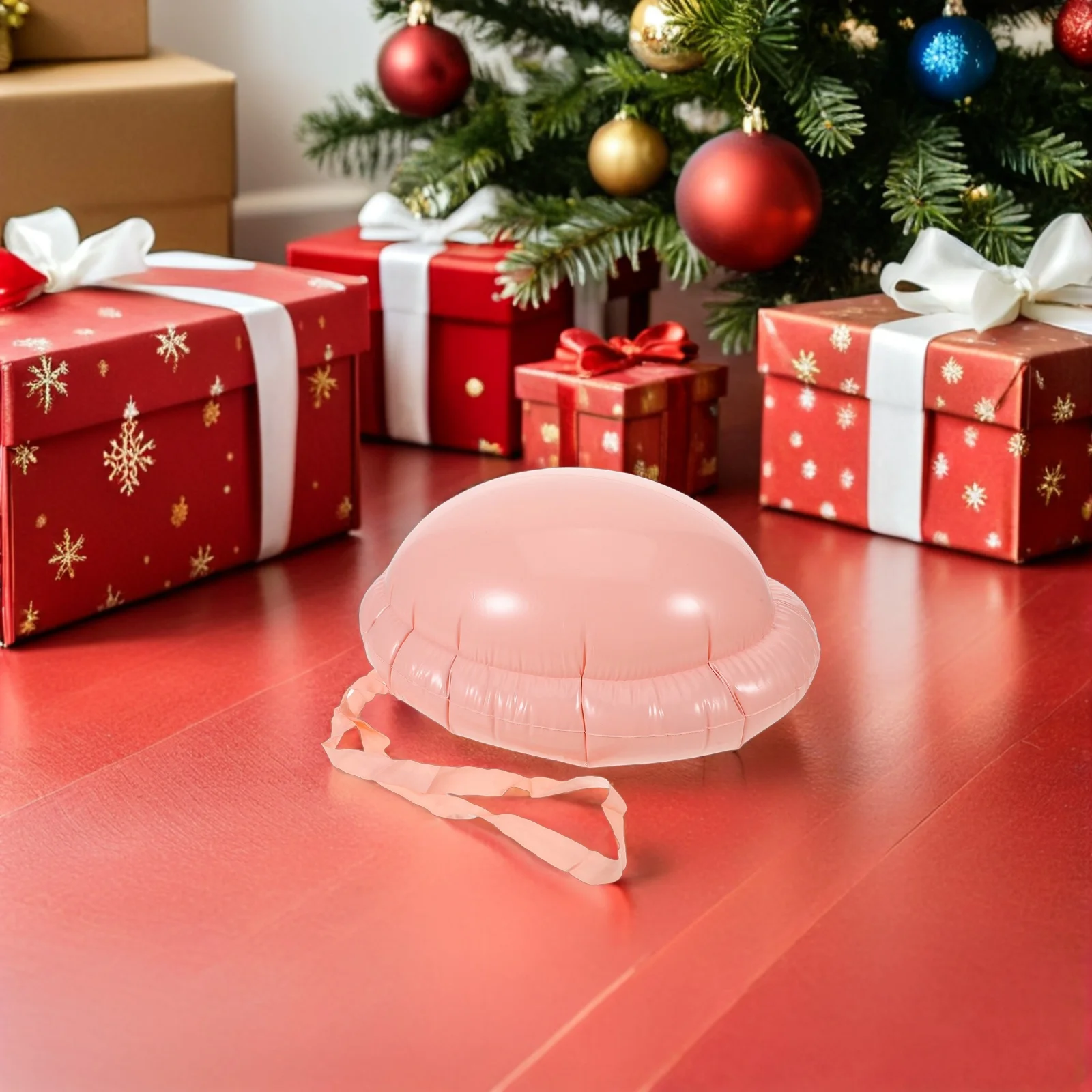 

4pcs Santa Inflatable Belly Prop Fat Suit Costume Accessories For Christmas Party Pregnancy Bump Stuffing for Cosplay Holiday