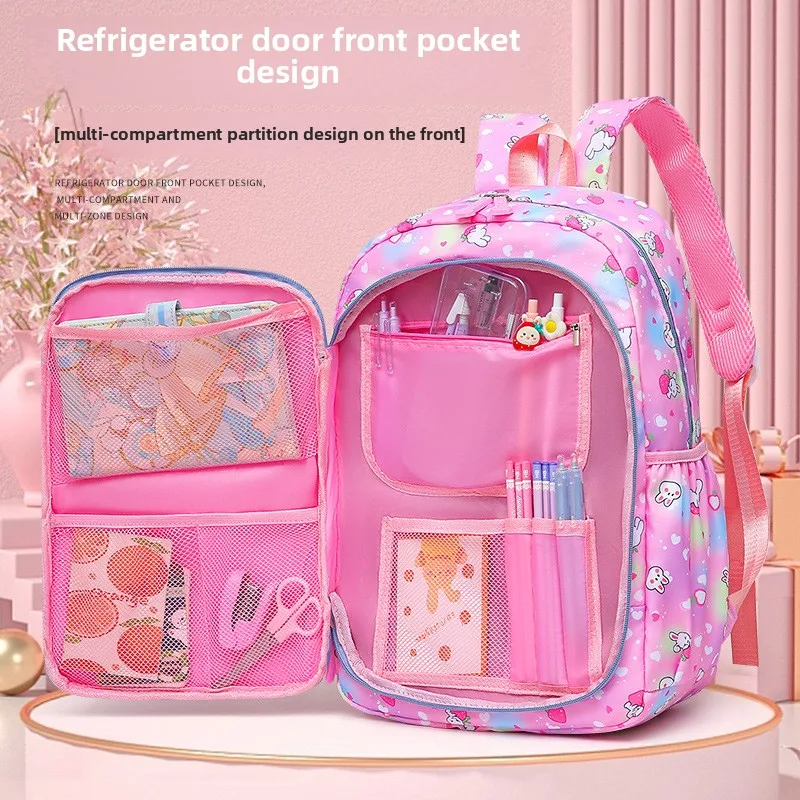 

New student school bag Cute and lightweight spine protection backpack for children Sweet and fresh girl backpacks Mochila sac