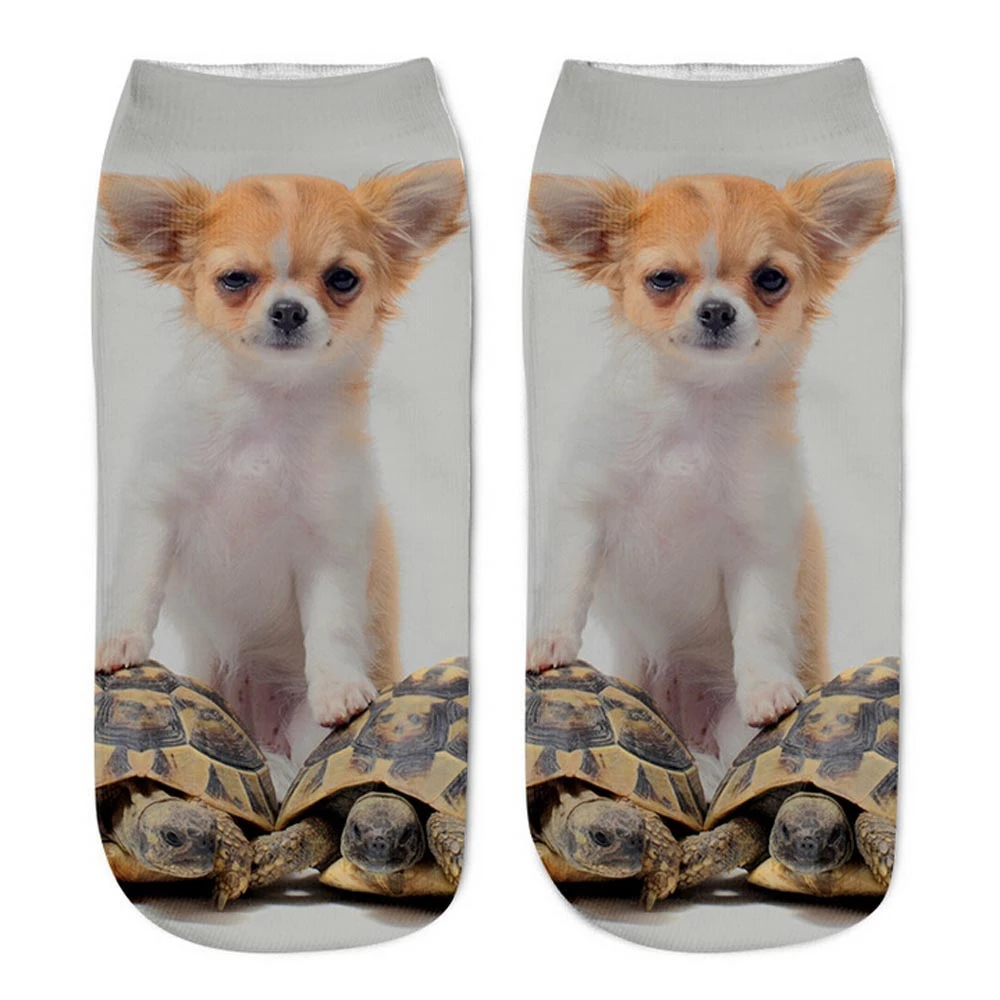 Neue 3D-Gedruckte Trendige Unisex Niedrige Knöchelsocken, Damen Casual Tier-Socken, Weihnachtsgeschenk, Dropshipping – Detail 16