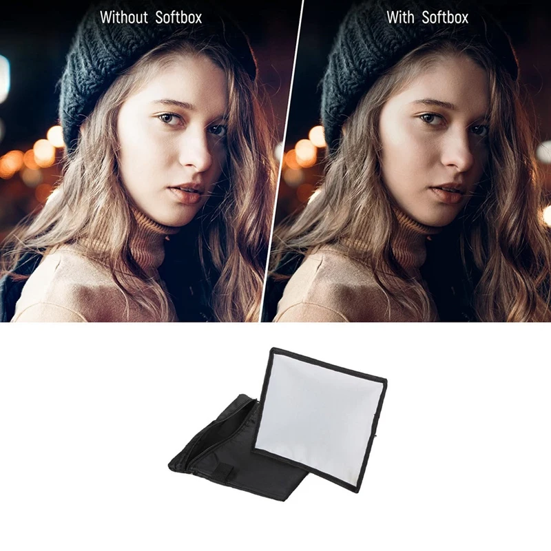 Per fotocamera DSLR copertura Flash esterna universale luce di riempimento portatile Mini Softbox tetto Flash 20 x30cm copertura morbida durevole