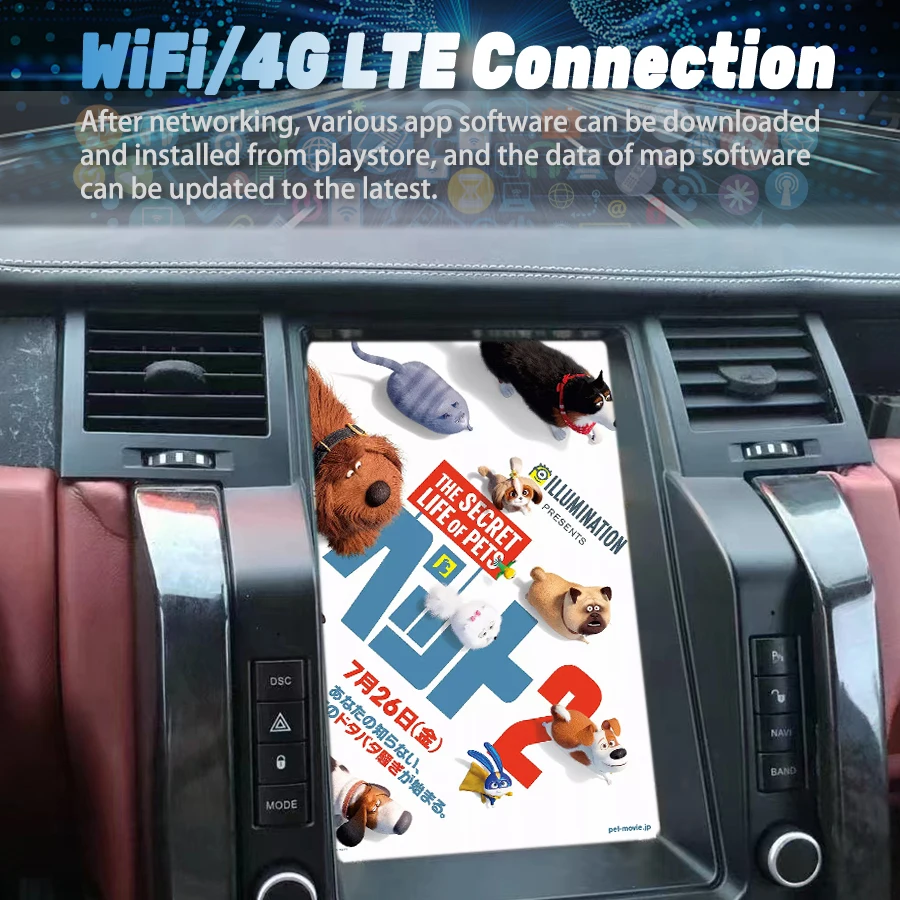 12,1 Zoll Tesla Android Qled Bildschirm Radio 2din für Land Rover Range Rover GPS Carplay Auto Multimedia Video Player Stereo