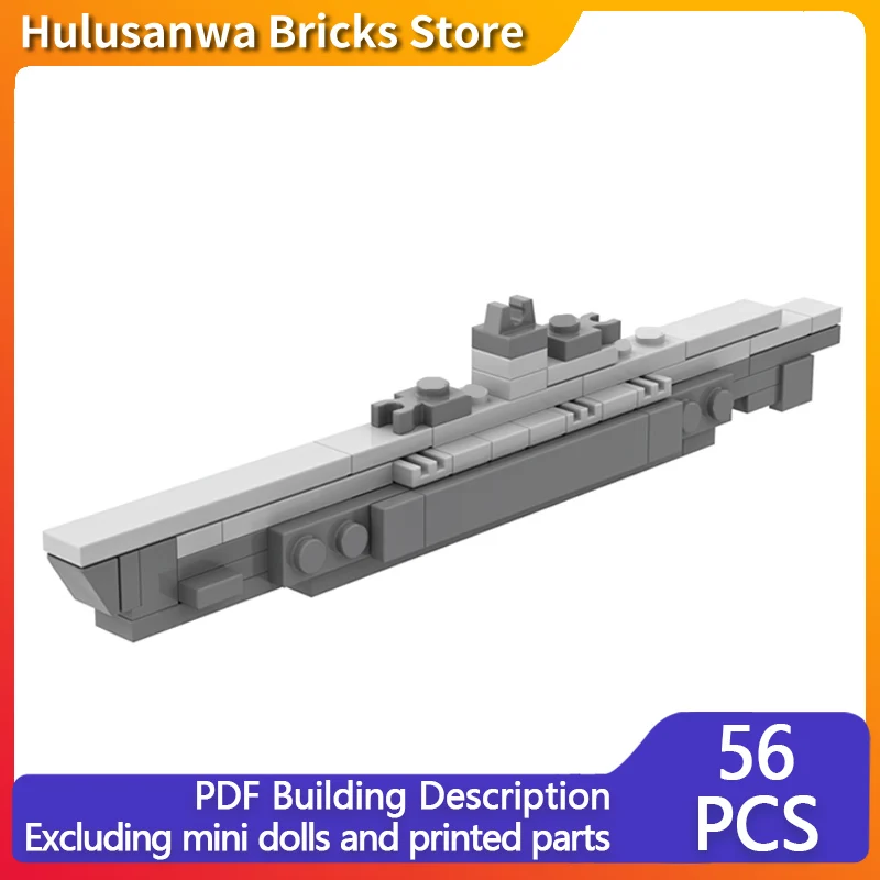 

U-505 WW2 Military Submarine Model MOC Building Bricks War Equipment Modular Technology Gifts Holiday Assemble Children Toy Suit