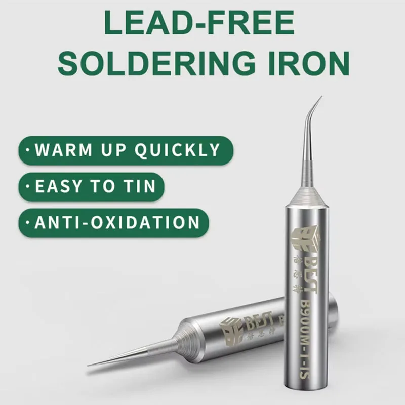 Oxygen-Free Copper Soldering Iron Tips 0.2mm B900M-T-I/B900M-T-IS Fly Line Welding Tips for 936/937 Solder Iron Sting
