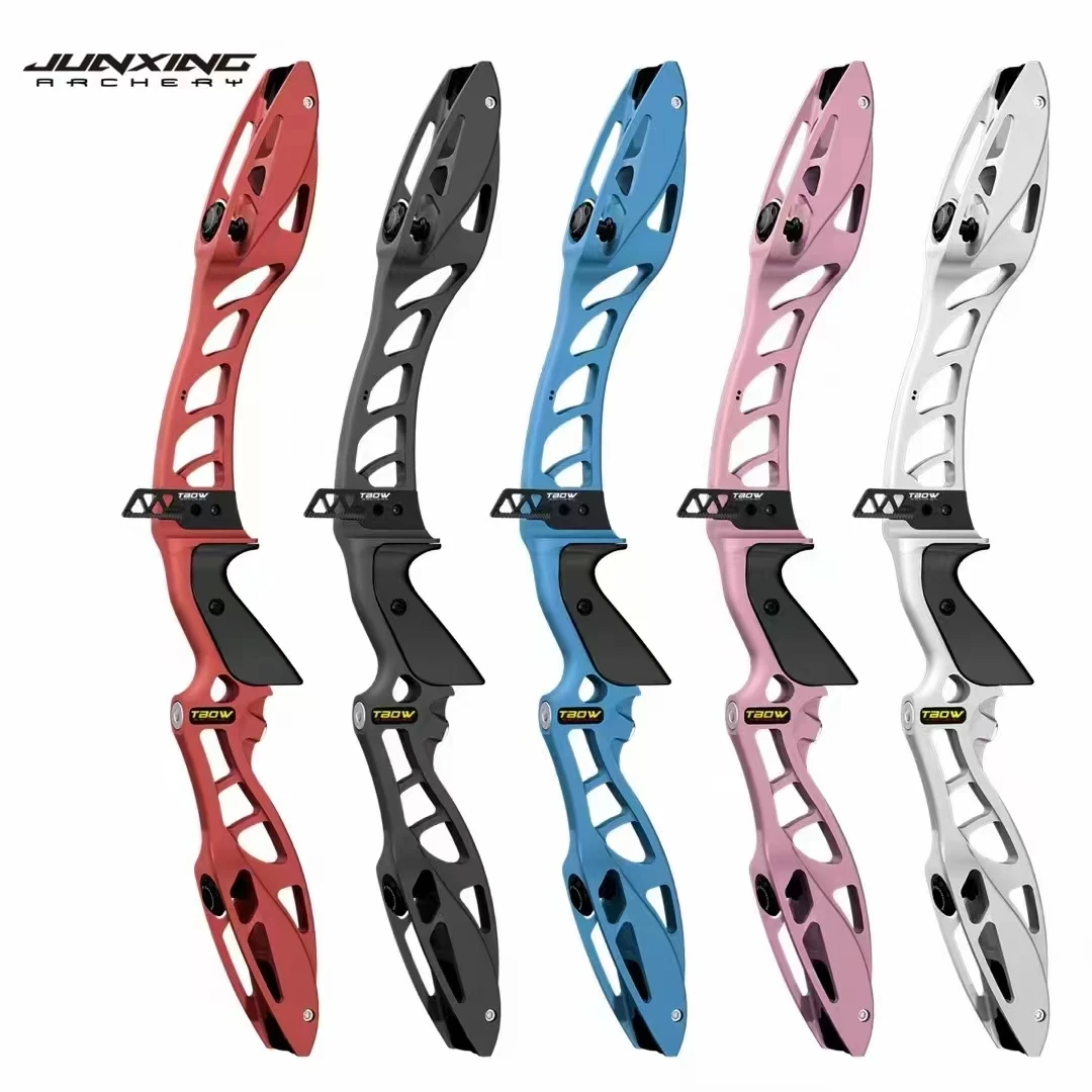 JUNXING XD Recurve Bow Riser 25'' Aluminum Alloy Bow Handle F Interface 68inch Bow Limbs Competitive Archery for Right Hand