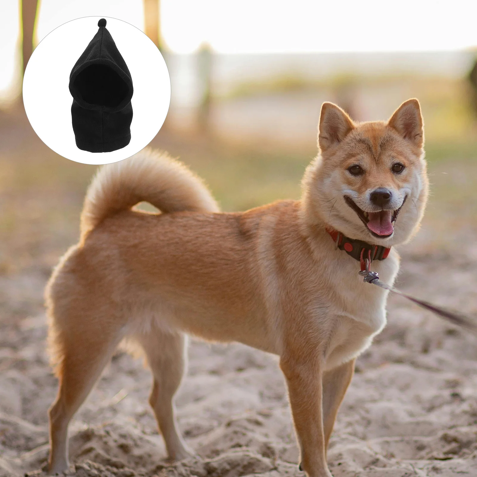

Funny Pet Hat Cat Bonnet Black Bear Costume Dog Cap Knitted Hat Winter Dog Bath Headb Soft Fleece