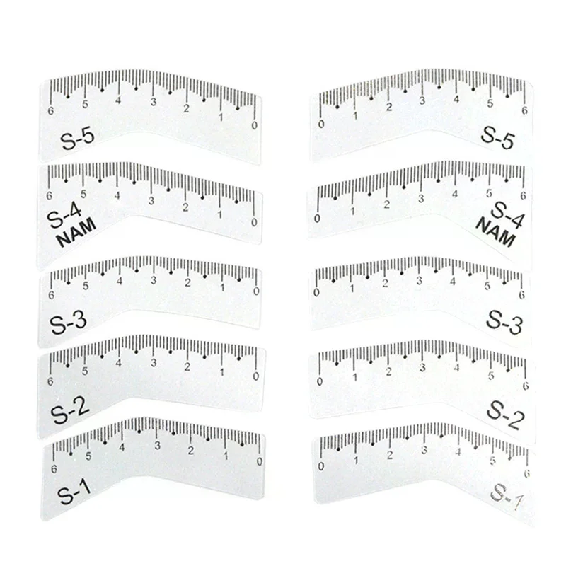 5 أزواج النساء قابلة لإعادة الاستخدام DIY بها بنفسك العين الحاجب رسم دليل التصميم تشكيل قالب التهيأ بطاقة الحاجب Stencil مجموعة أدوات تجميل سهلة #4