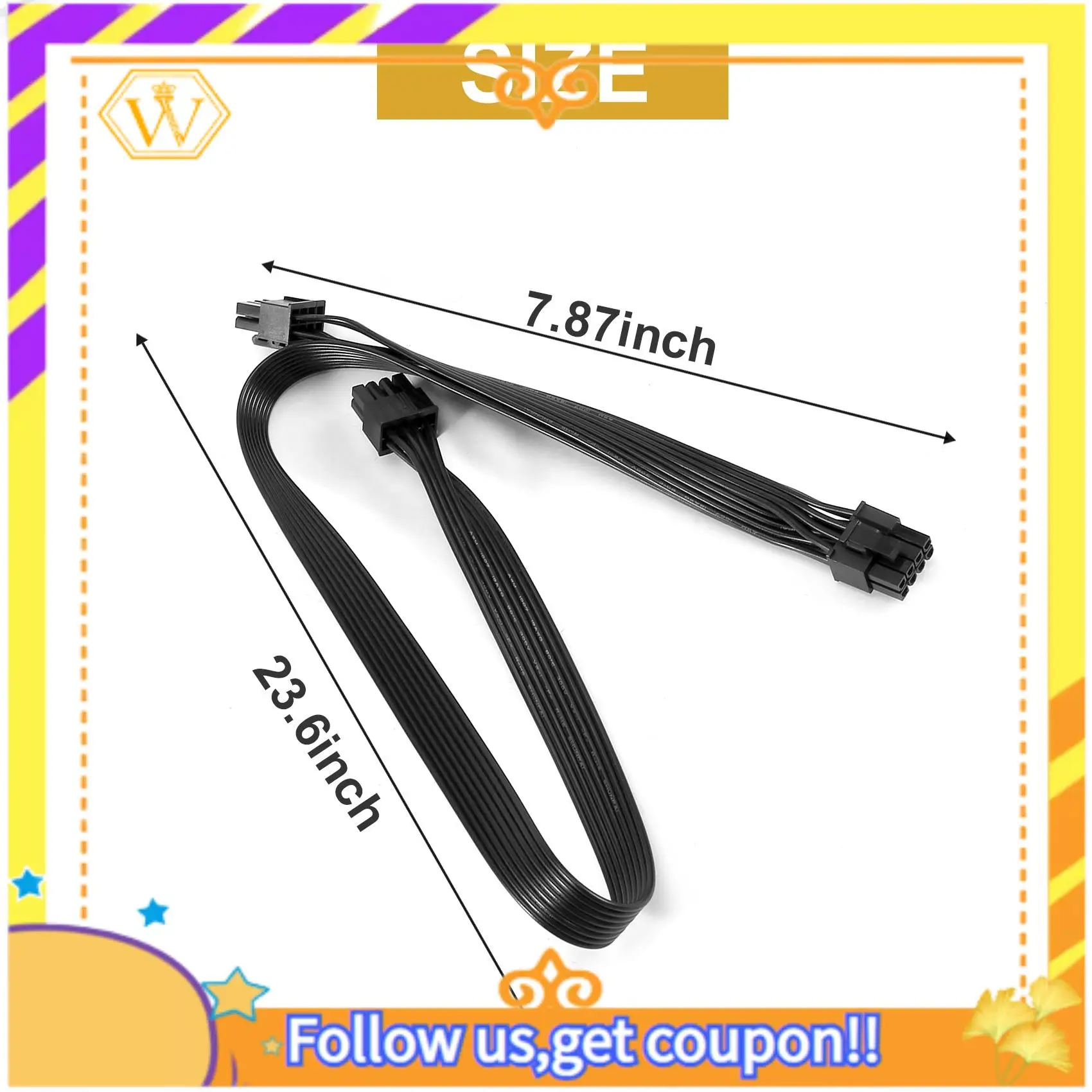 Latest-PCI-E 8 Pin To Dual 8Pin(6+2 Pin) Power Supply Cable For Cooler Master V Gold Series V750 V650 V550 Modular Power Supply