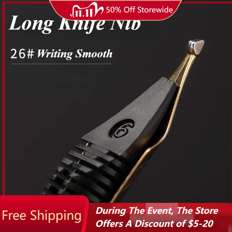 

Длинный нож, перьевое перо 26 см, F 0,5 мм, универсальный ручной полировальный наконечник, офисные студенческие деловые ручки для письма, аксессуары