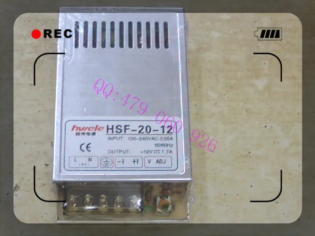 [JIYUAN] Heng Wei ultra small switching power supply 12V1.7A HSF-20-12 20W  --5PCS/LOT